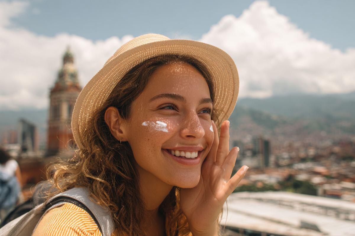 Cuidado de la piel en ciudades con alta radiación solar como Bogotá y Medellín