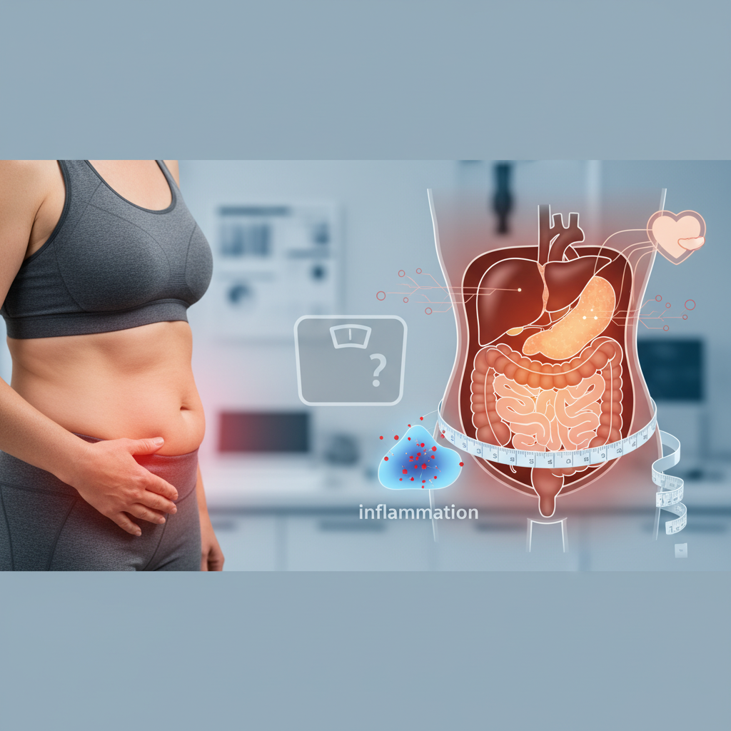 La grasa abdominal puede decir más sobre el riesgo de insuficiencia cardiaca que el IMC